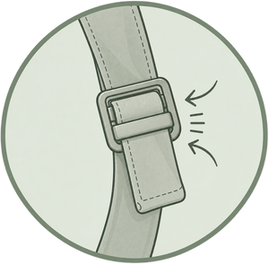 Secure the straps
