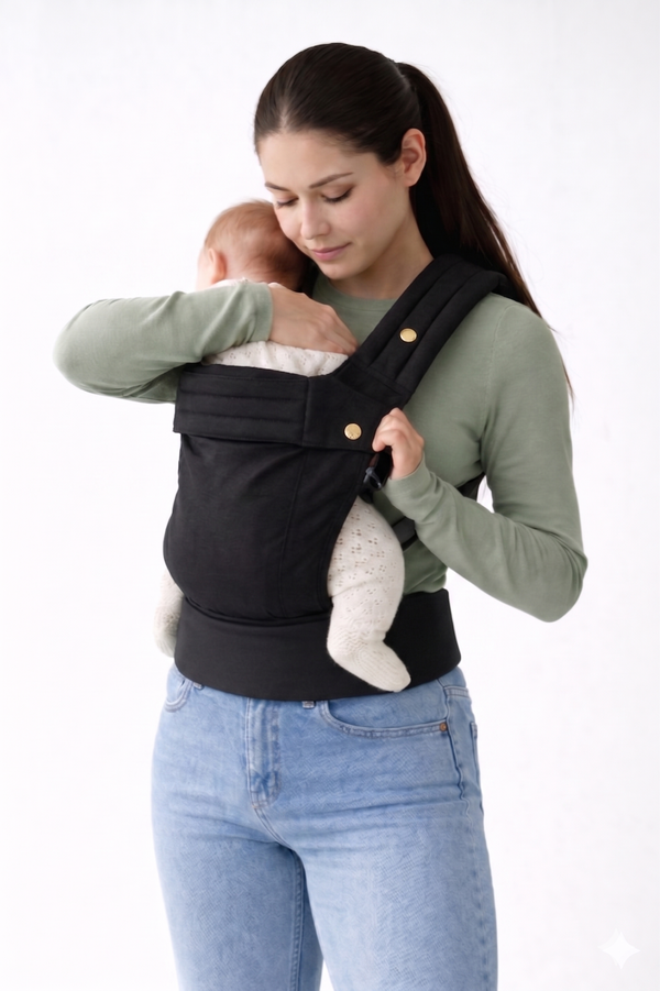 Place baby in the carrier.